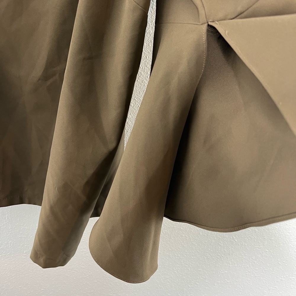 Eloquii Olive Green Flare Sleeve Off The Shoulder Blouse - Picture 6 of 8